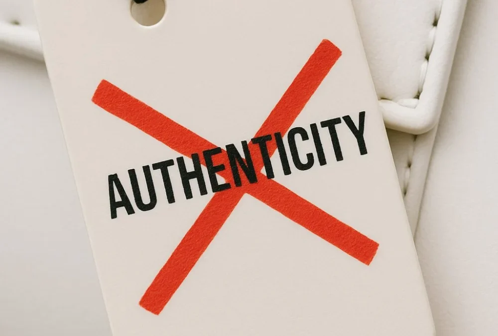 An authentic bag: not everything with a label is real