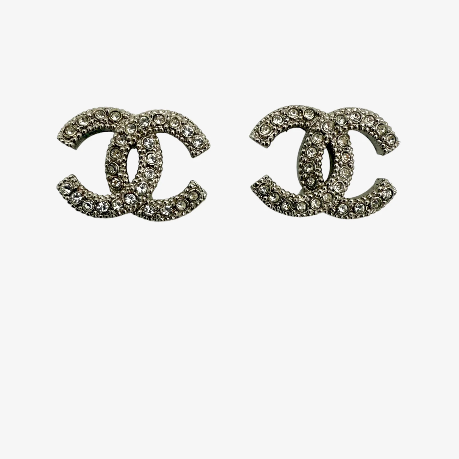 Chanel CC Crystal Stud Earrings (2020)