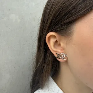 Chanel Double CC Crystal Earrings (2022)