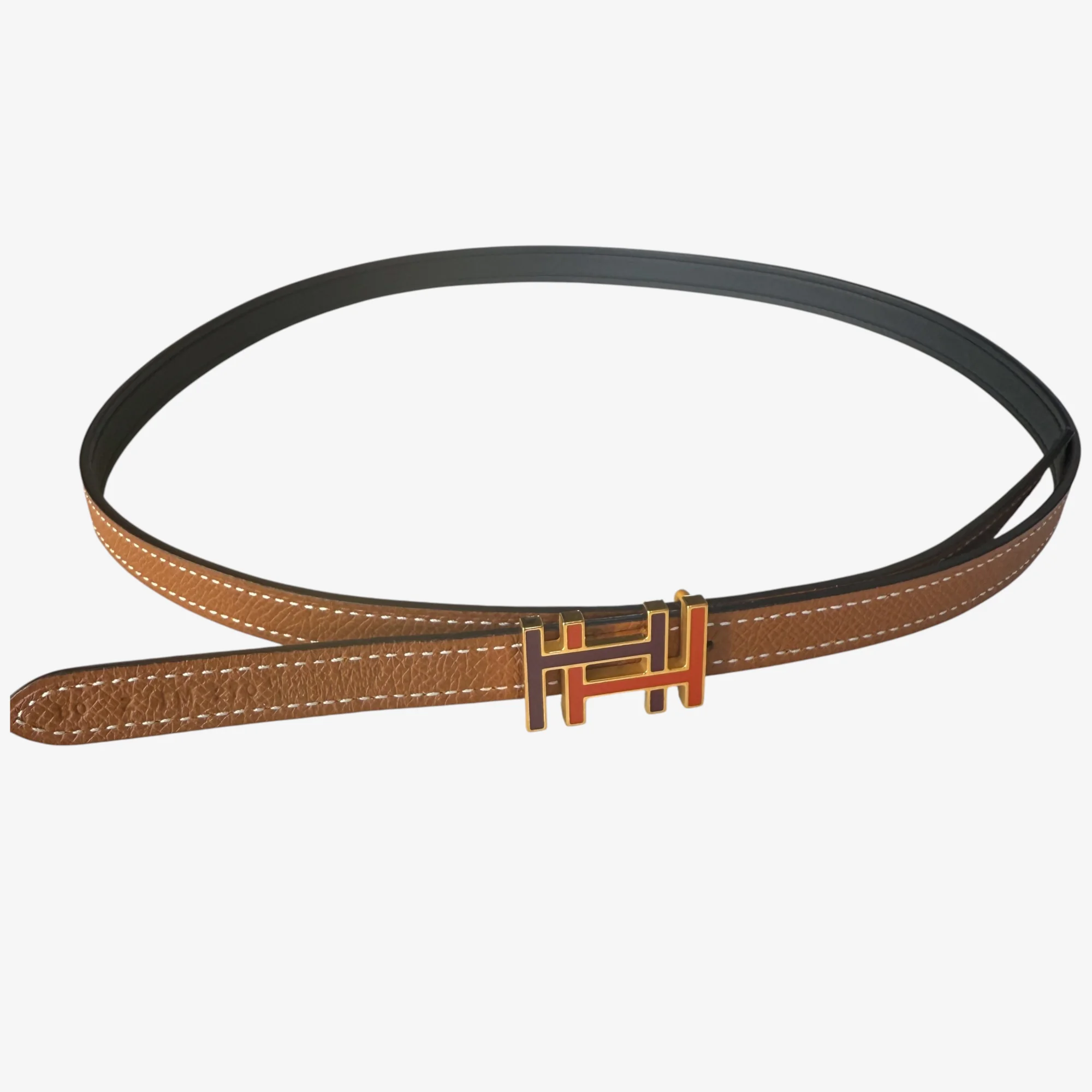 Hermès H au Carré Reversible Leather Strap 13 mm - Image 4