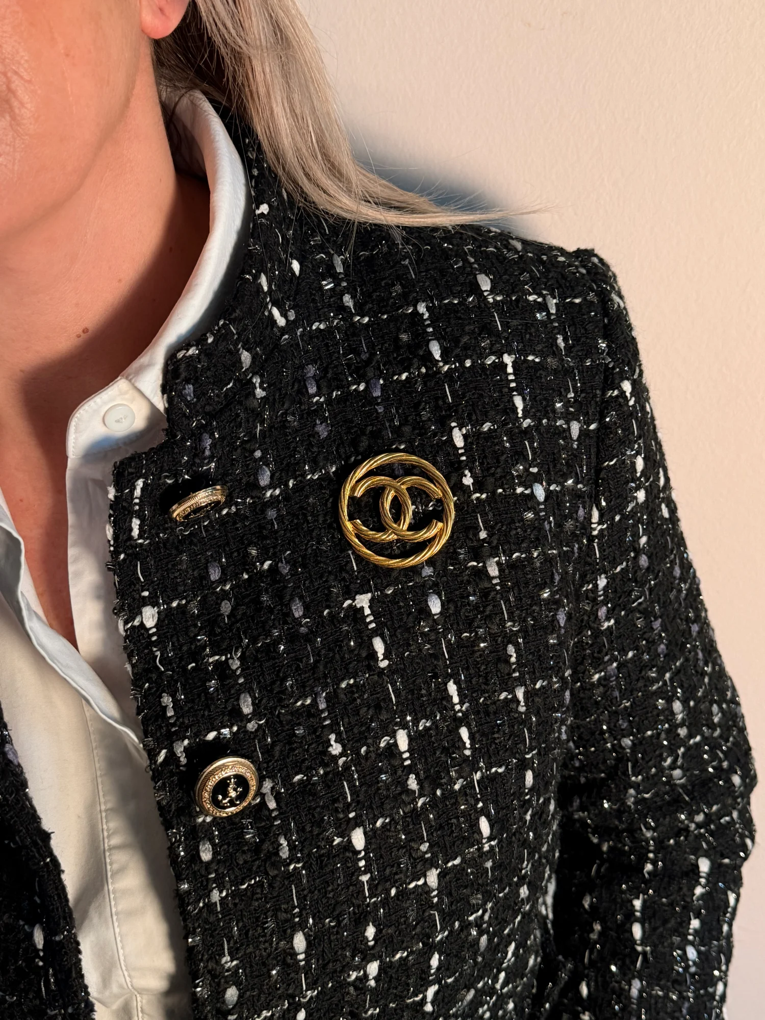 Chanel Coco Mark Vintage Brooch Gold- Plated - Image 2