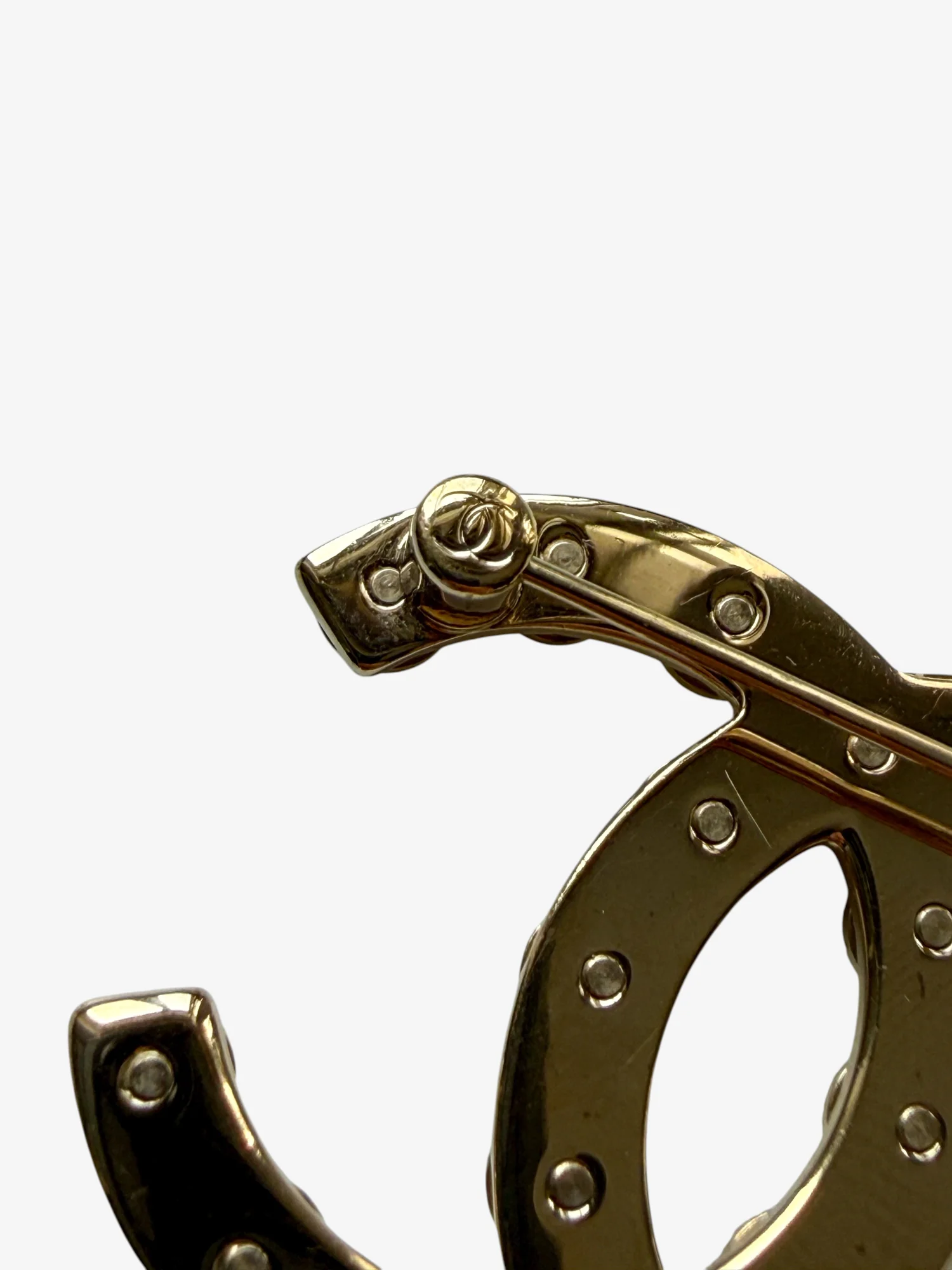 Chanel Gold CC Brooch Strass (2021) - Image 6