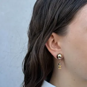 Chanel Gold CC Drop Earrings (2021)