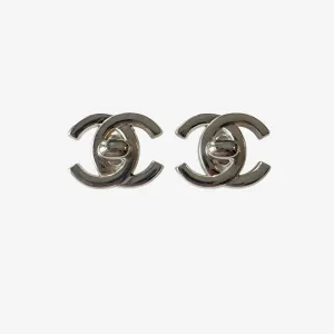 Chanel CC Turnlock Earrings (1996)