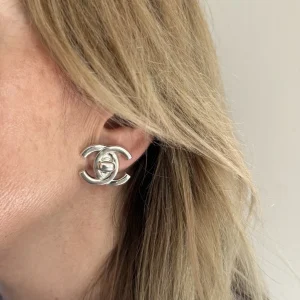 Chanel CC Turnlock Earrings (1996)