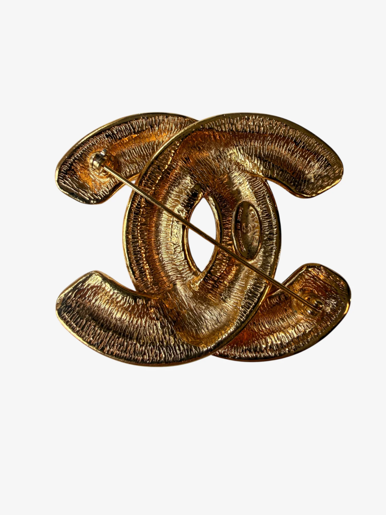 Chanel Large CC Matelassé Brooch (1988-1989) - Image 5