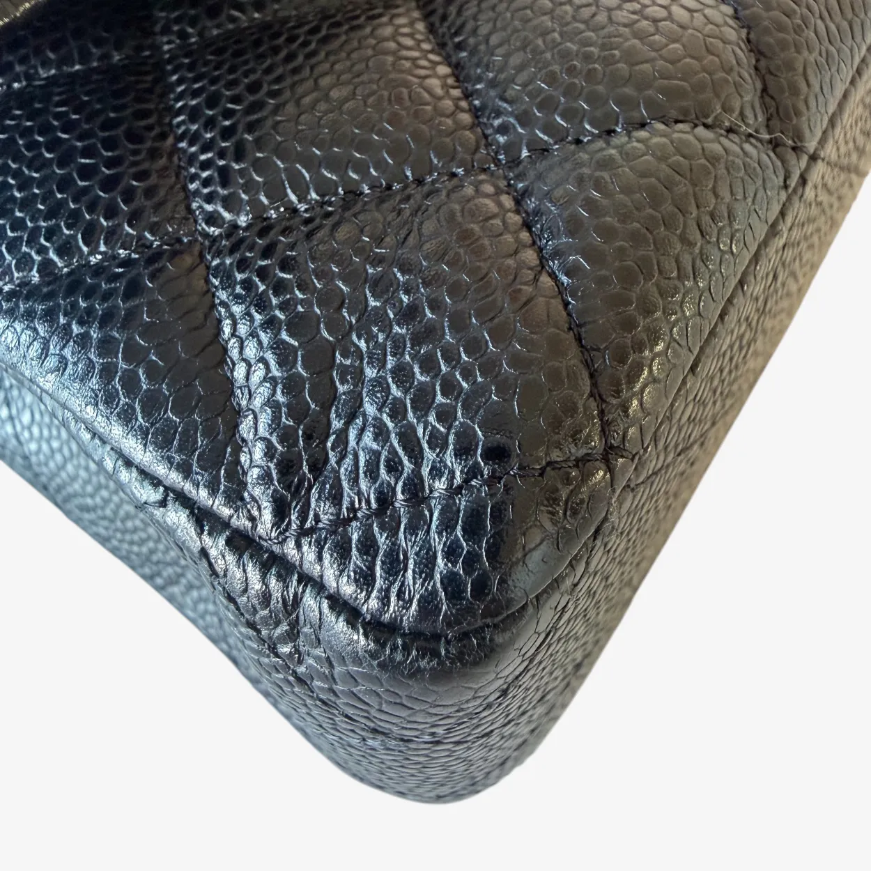 Chanel Medium Caviar Double Flap Bag - Image 6
