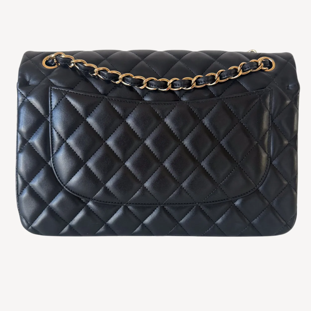 Chanel Jumbo Double Flap Lambskin Bag - Image 3