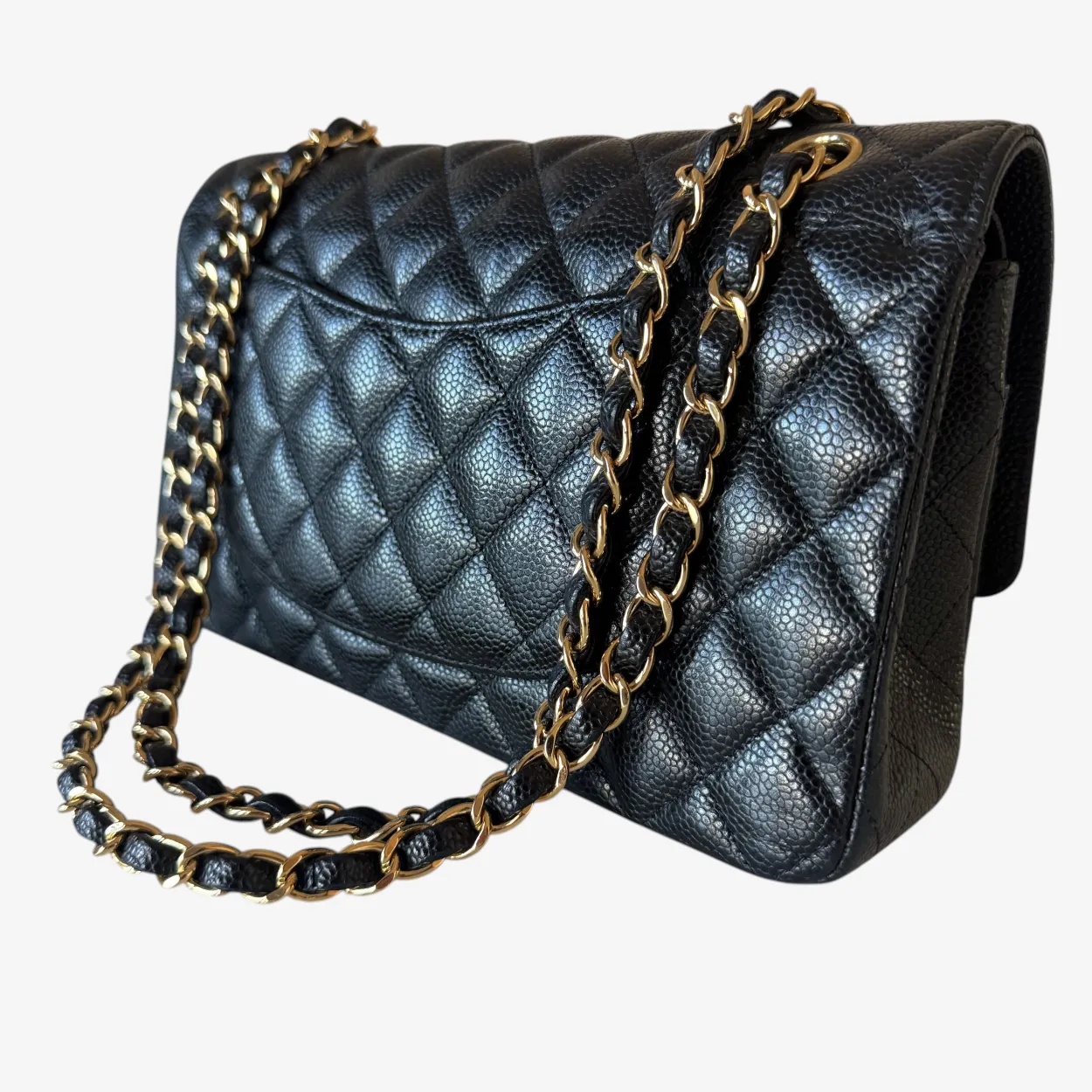 Chanel Medium Caviar Double Flap Bag - Image 2